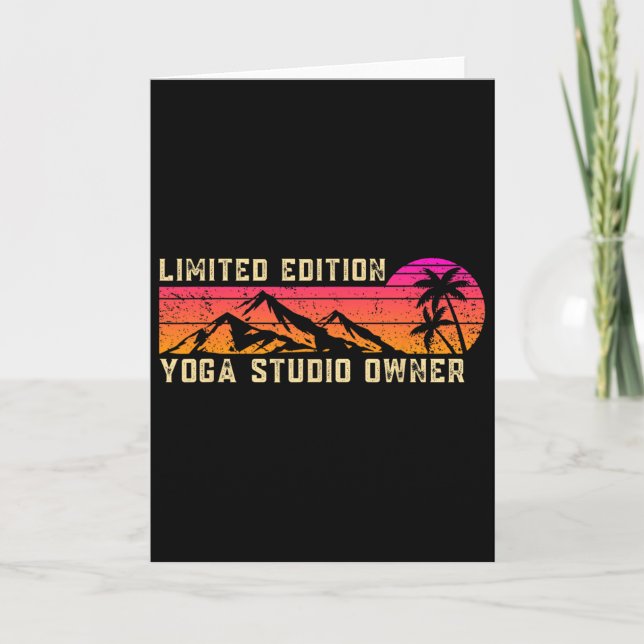 Carte Propriétaire de studio de yoga Emploi Travailleur  (Devant)