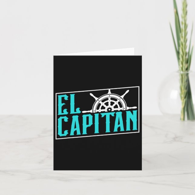 Carte Propriétaire du bateau El Capitan Capitan Capitain (Devant)