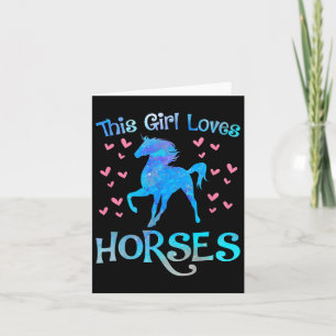 Carte Propriétaire Du Cheval Cette Fille Aime Les Chevau