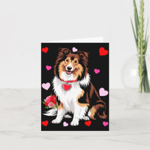 Carte Propriétaire Maman Papa Amoureux de chien Sheltie 
