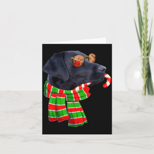 Carte Propriétaires de chien Labrador noir Noël Xmas Fêt