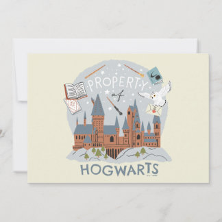 Carte Propriété de Hogwarts Bande Dessinée Graphique