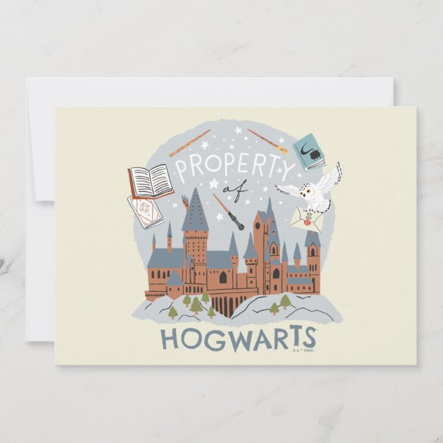 Carte Propriété de Hogwarts Bande Dessinée Graphique (Devant)
