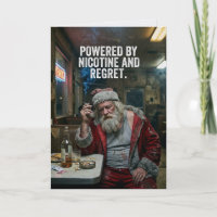 Propulsé par la nicotine et le regret Santa Noël