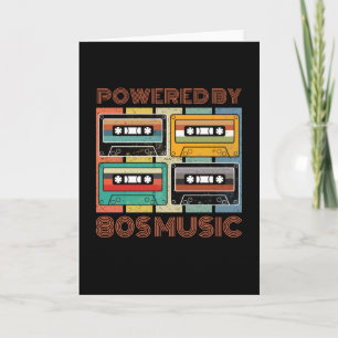 Carte Propulsé Par Les Années 80 Musique Cassette Retro