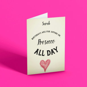 Carte Prosecco Birthdays