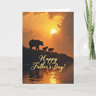 Carte Protective Fathers Day Scene Card