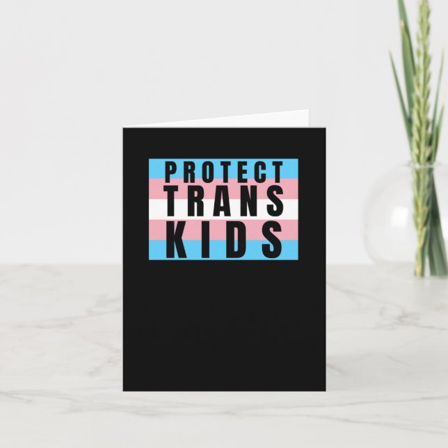 Carte Protéger l'autocollant Transgenre Pride pour les e (Devant)