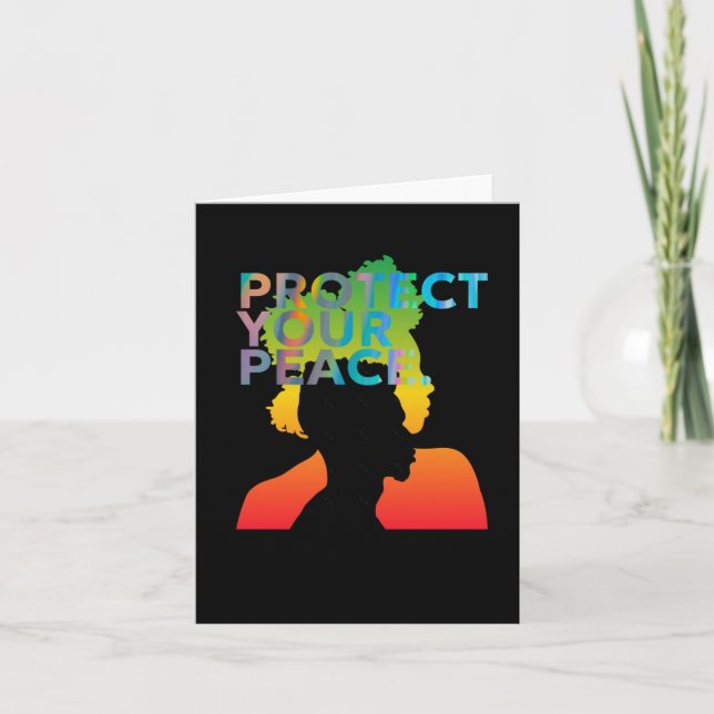 Carte Protégez votre Sticker Peace (Devant)