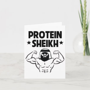 Carte Protein Sheikh Amusant Arabe Salle De Sport Fitnes