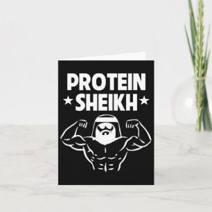 Carte Protein Sheikh Amusant Arabe Salle De Sport Fitnes