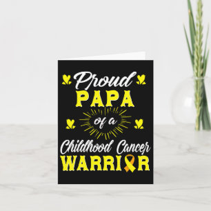 Carte Proud Papa D'Une Enfance Cancer Guerrier Sensibili