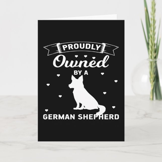 Carte Proudly owned by a German shepherd (Devant)