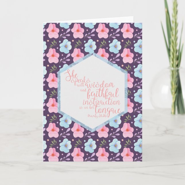 Carte Proverbes 31:26 (Devant)