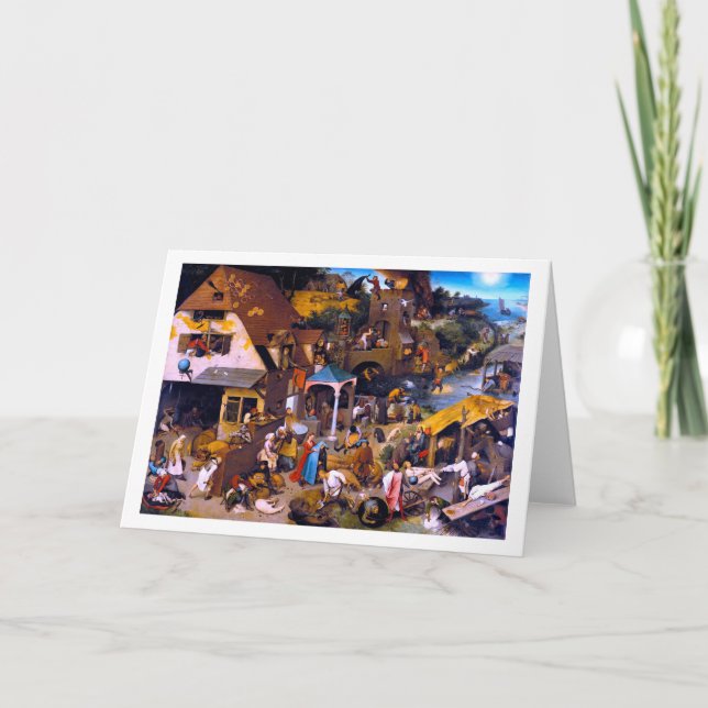 Carte Proverbes du Pays-Bas, Pieter Bruegel l'Ancien (Devant)