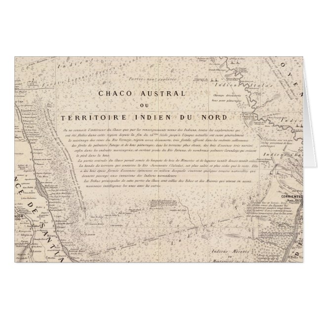Carte, Province de Santiago del Estero (Devant horizontal)