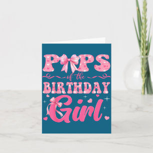 Carte Ps de la fille d'anniversaire Famille Nk Coquette