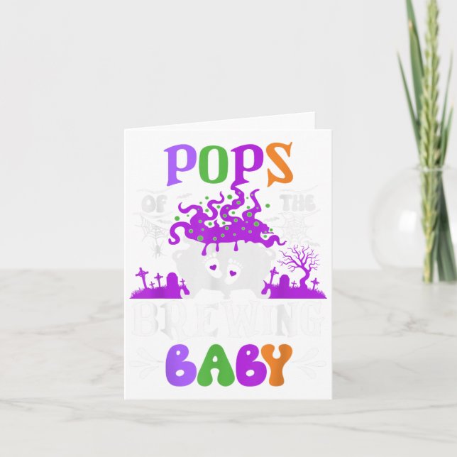 Carte Ps de la future maman papa à devenir Halloween  (Devant)
