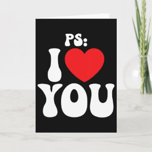 Carte Ps I Love You Day Violet Funny Valentine Matching