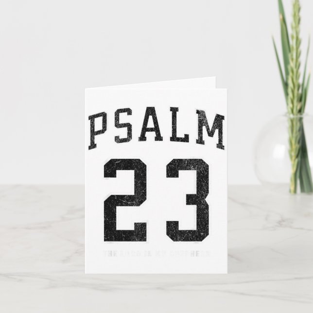 Carte Psalm 23 Jersey  (Devant)
