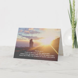 Carte Psaume 121:1-2 Mon aide vient de l'Éternel