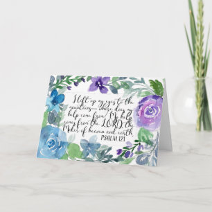 Carte Psaume 121 Je lève les yeux