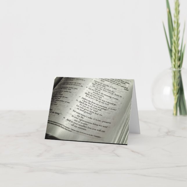 Carte Psaume 143 [Carte de voeux] (Devant)