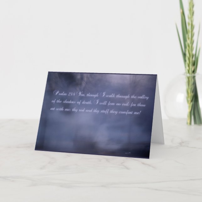 Carte Psaume 23:4 (Devant)
