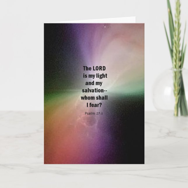 Carte Psaume 27:1 (Devant)