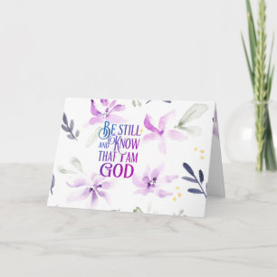 Carte Psaume 46:10 Be Still and Know that I