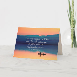 Carte Psaume 55:22 Posez vos soucis à l'Éternel