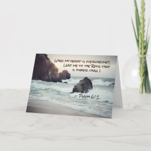 Carte Psaume 61:2 Lead me to the Rock that is Higher