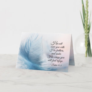 Carte Psaume 91:4 Il vous couvrira de ses plumes