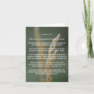 Carte Psaumes 23 : 1-6