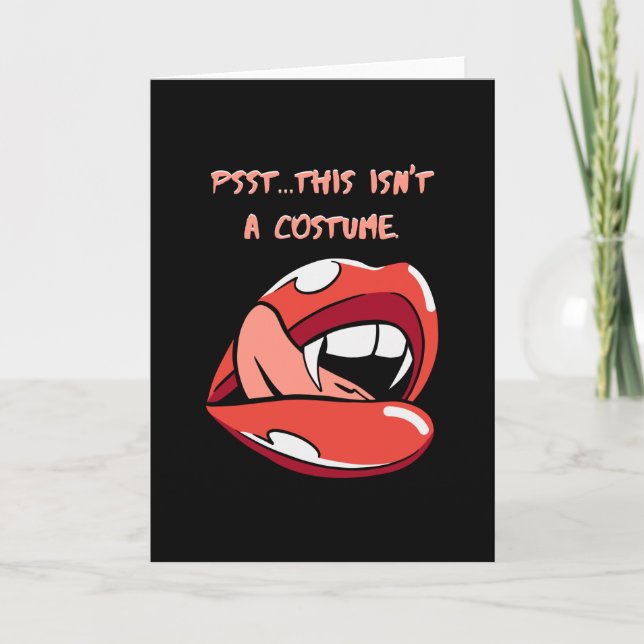 Carte Psst... Ce n'est pas un costume (Devant)