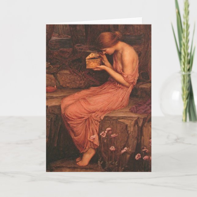 Carte Psyche et Golden Box John William Waterhouse (Devant)
