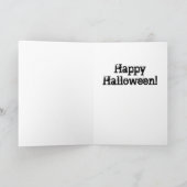 Carte Psycho Kitty Happy Halloween Card (Intérieur)