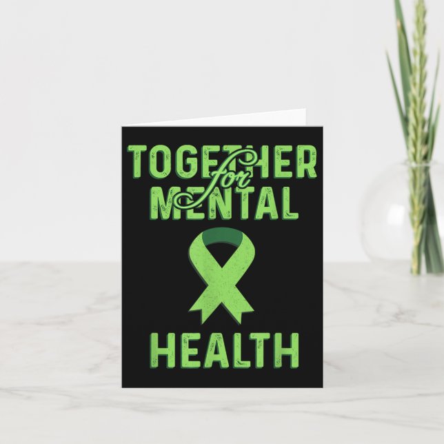Carte Psychologue Ensemble Pour La Sensibilisation À La  (Devant)