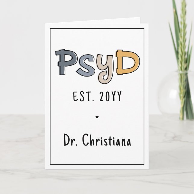 Carte Psychologue PsyD sur mesure (Devant)