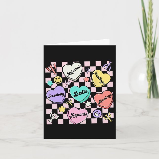 Carte Psychologue scolaire de la Saint-Valentin  (Devant)