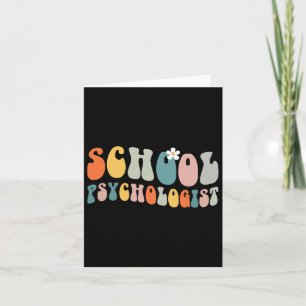 Carte Psychologue Super Retro Vintage