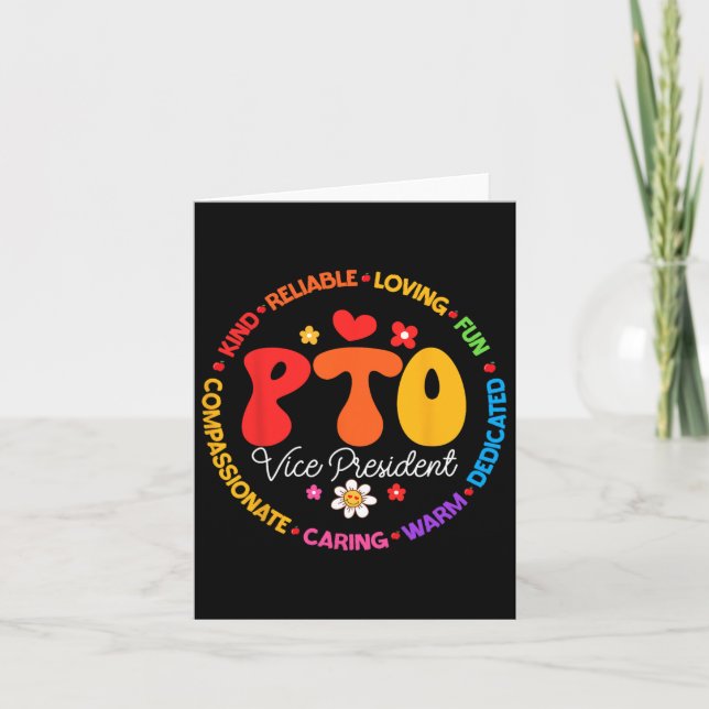Carte Pto Vice-président Retour à l'école Parent corresp (Devant)