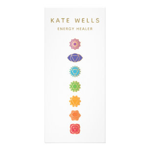 Carte Publicitaire 7 Chakras Kundalini Guérisseur Certificat cadeau