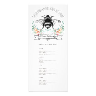 Carte Publicitaire Abeille de miel apiculteur apiculteur apiculaire a