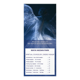 Carte Publicitaire Ailes de Lumière Stellaire Ange ailé