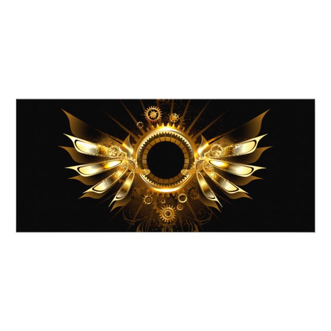 Carte Publicitaire Ailes Steampunk (Devant)