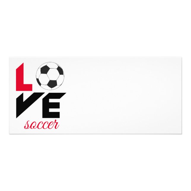 Carte Publicitaire Aime le football (Devant)