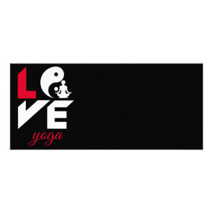 Carte Publicitaire Aimer le yoga