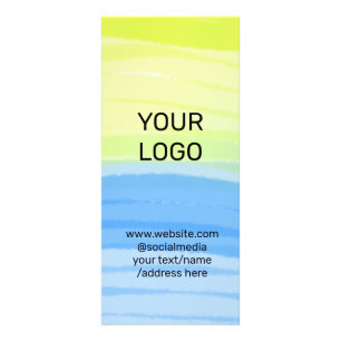 Carte Publicitaire ajoutez votre logo nom de l'entreprise texte aquar