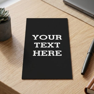 Carte Publicitaire Ajoutez Votre Propre Texte Personnalisé Ici Noir e